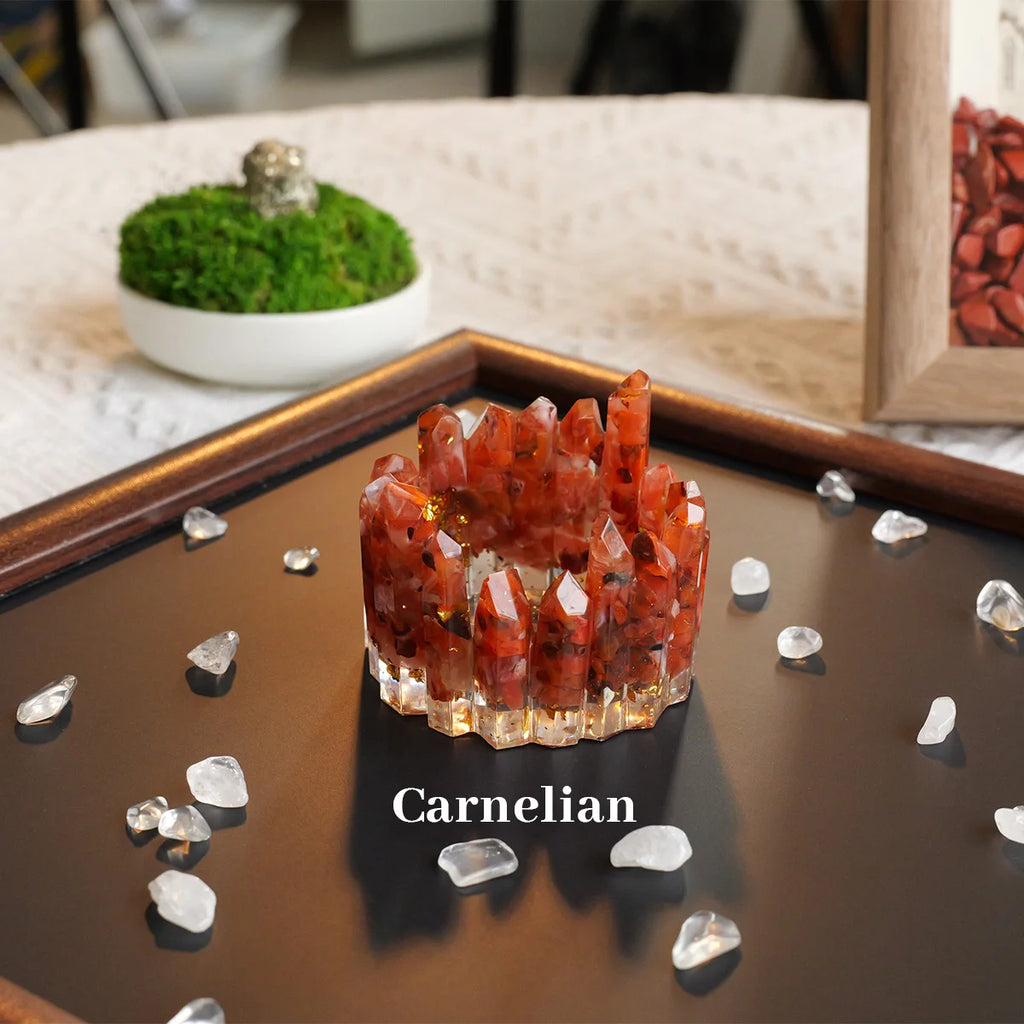 Cuenco Energético de Cristales Naturales — Decoración de Altar