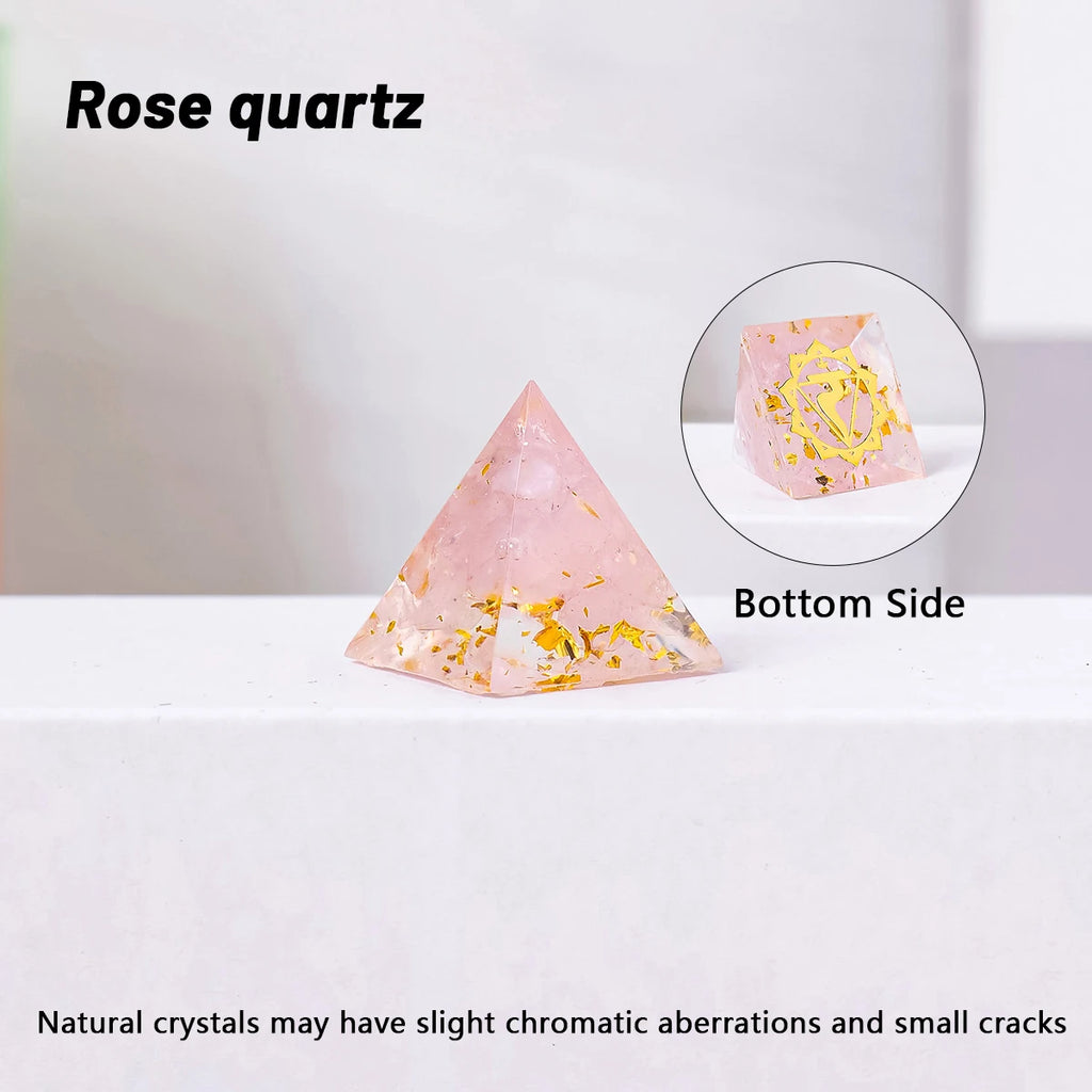Minipirámides de Cristales Naturales — Amuletos para Altares y Chakras