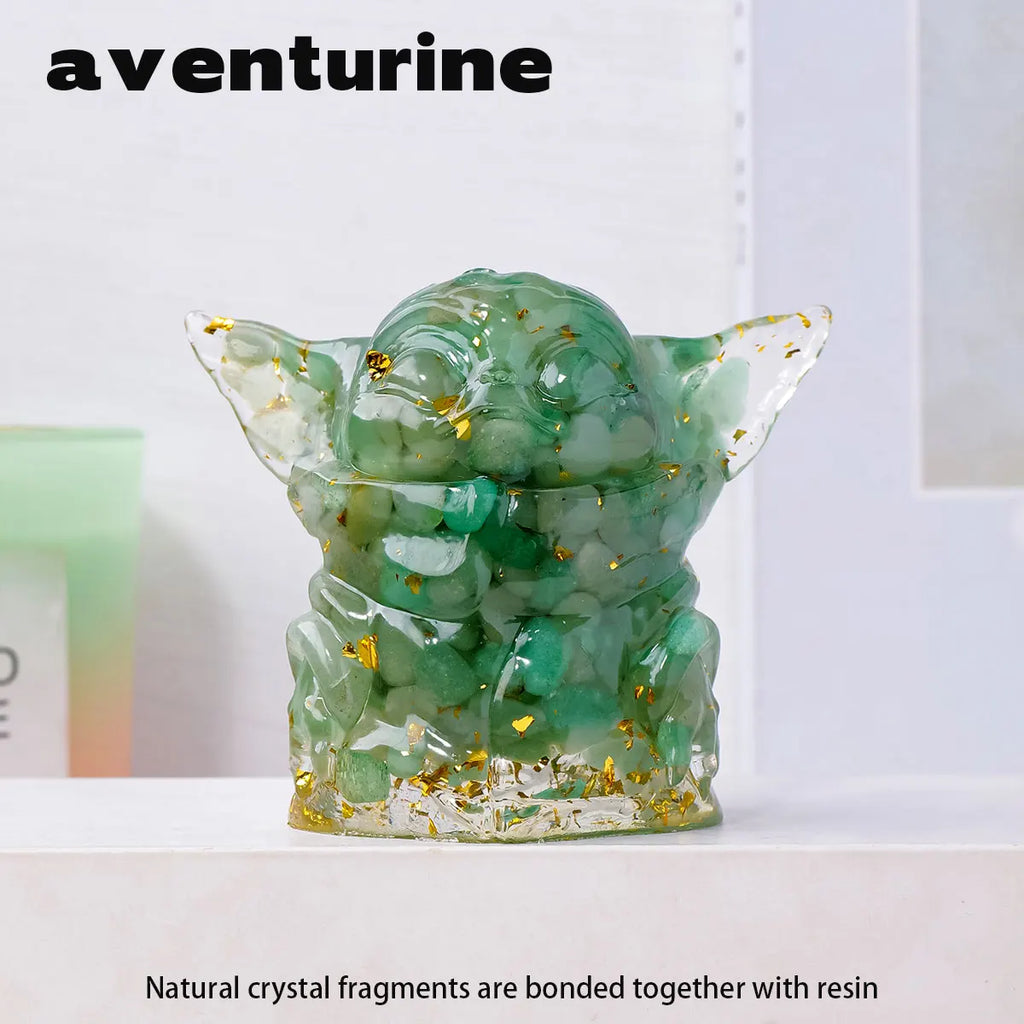 Pequeño Maestro de la Sabiduría — Figura de Cristal Natural