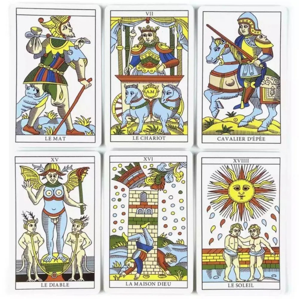 Tarot de Marsella Mini — 78 Cartas Tradicionales