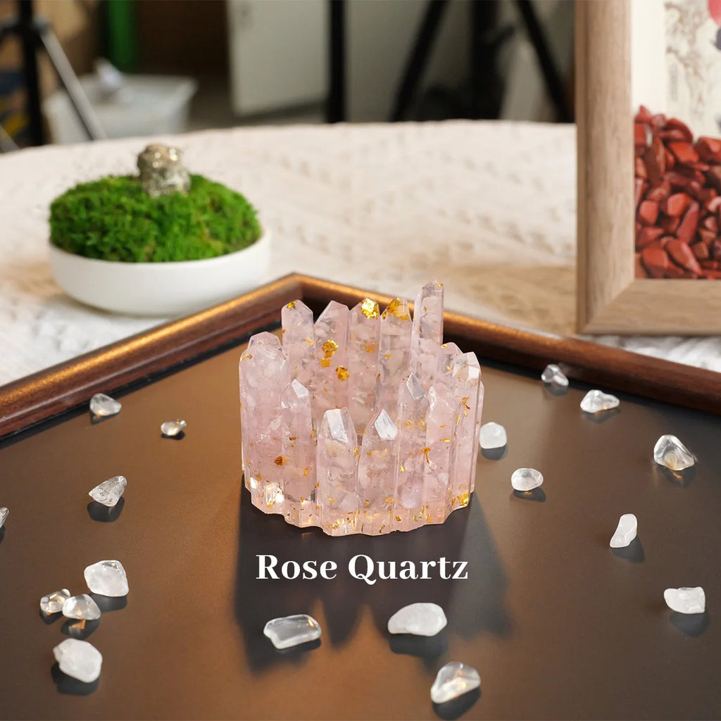 Cuenco Energético de Cristales Naturales — Decoración de Altar