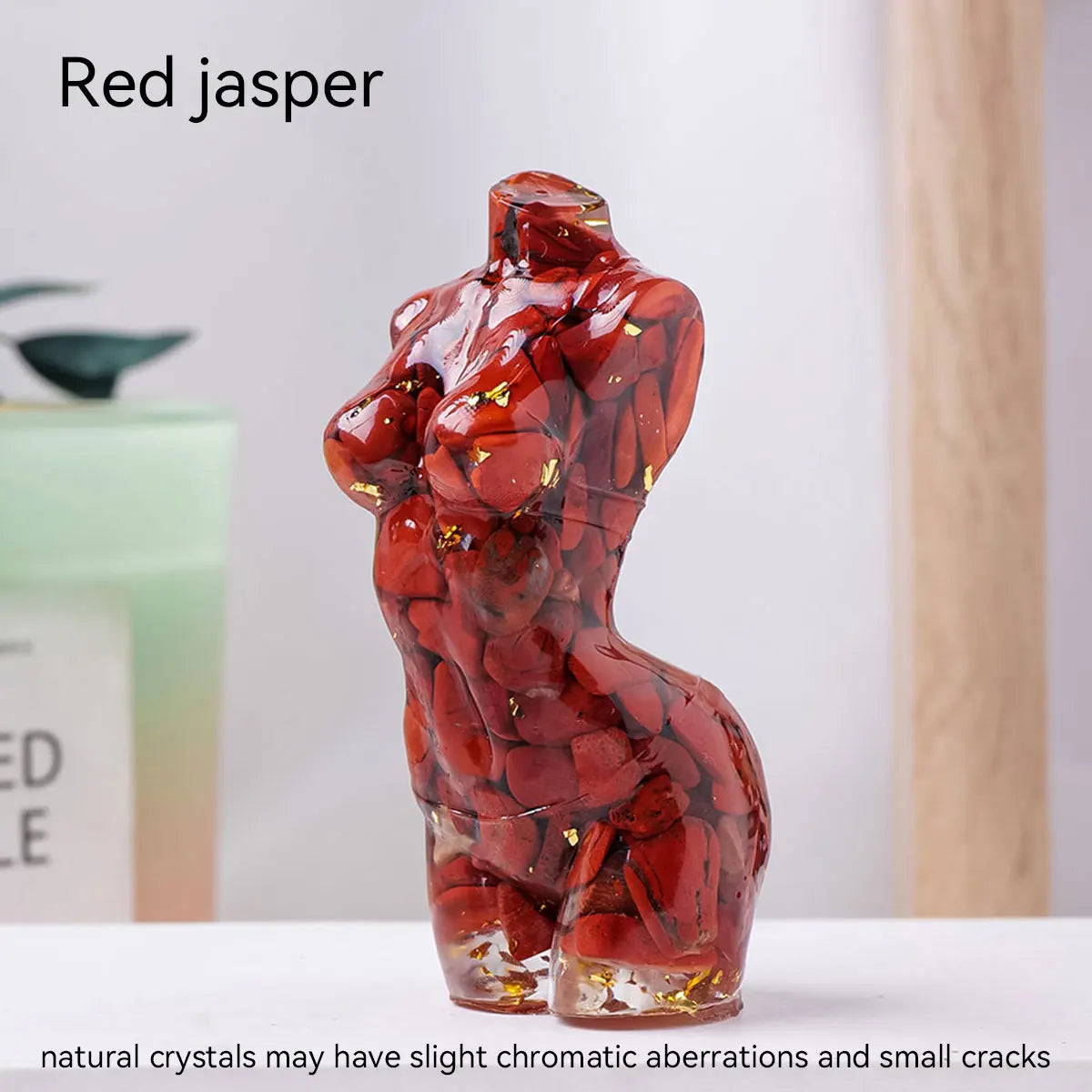 Diosa de Cristal Natural — Figura Femenina de Feminidad y Amor Propio