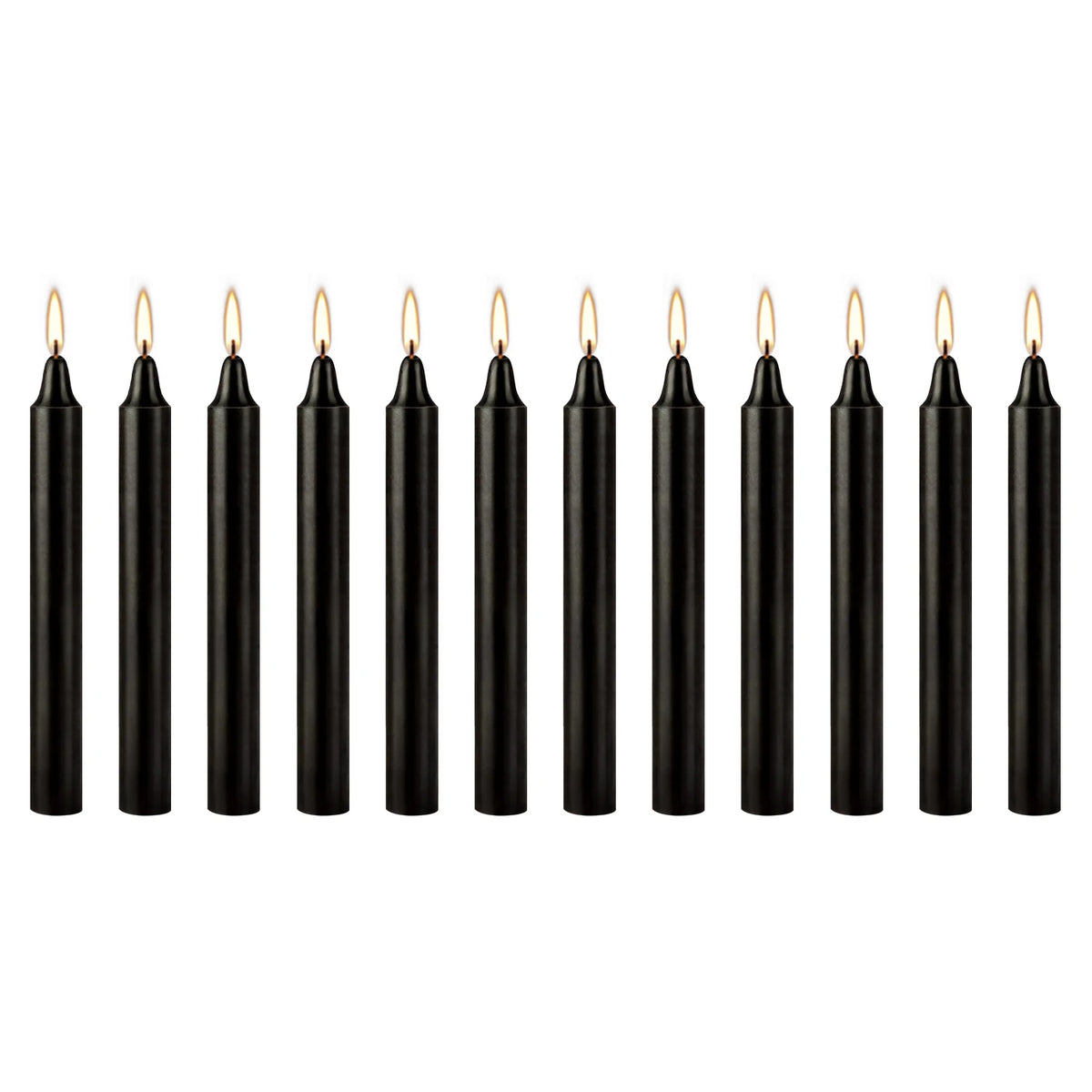 Pack de 12 Velas Negras — Protección, Limpieza Espiritual y Rituales