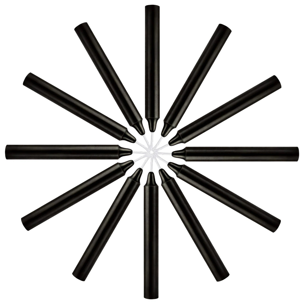 Pack de 12 Velas Negras — Protección, Limpieza Espiritual y Rituales