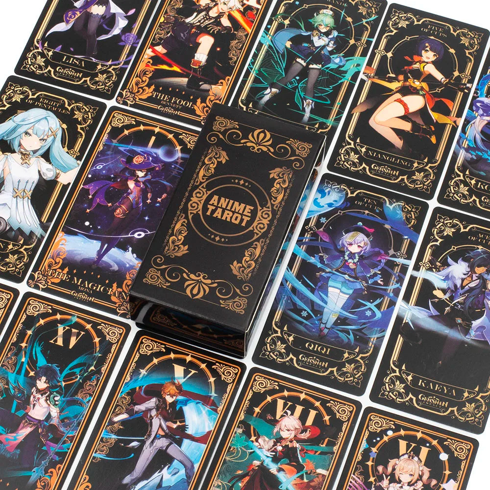 Tarot con temática Genshin Impact