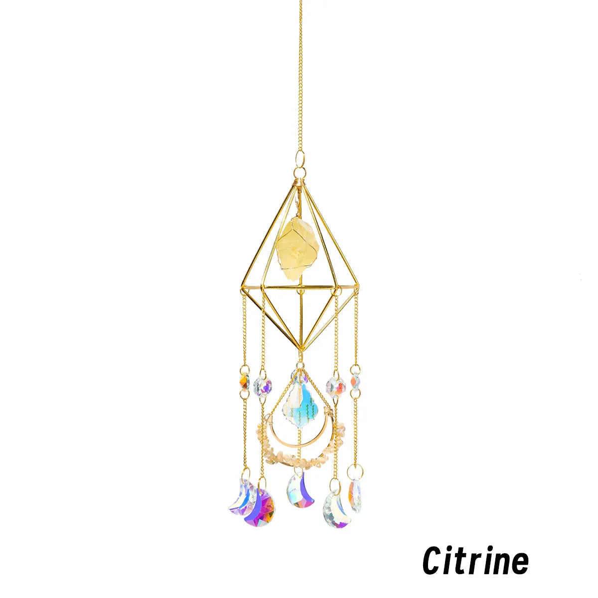 Atrapasol de Cristal con Prisma Arcoíris — Decoración Mágica para Ventanas