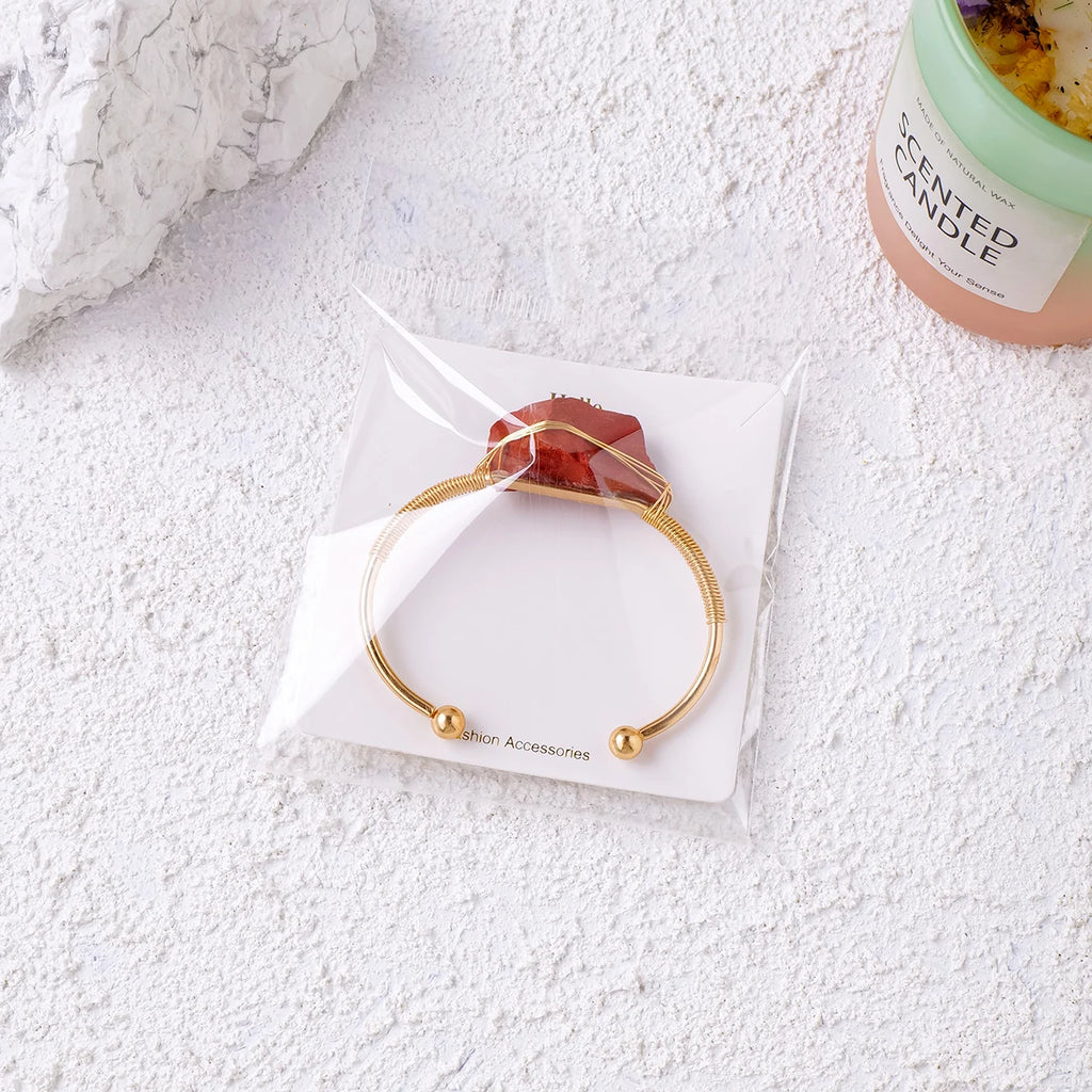 Pulsera de Cristal Natural en Bruto — Joyería Espiritual