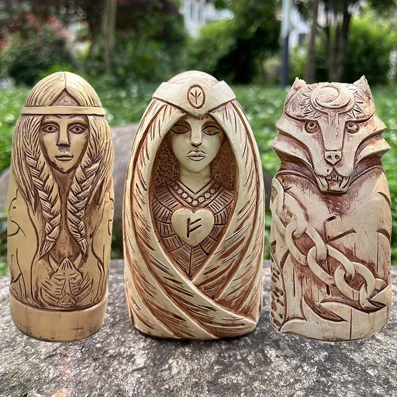 Figuras de Dioses Nórdicos — Estatuillas Vikingas para Altares y Decoración