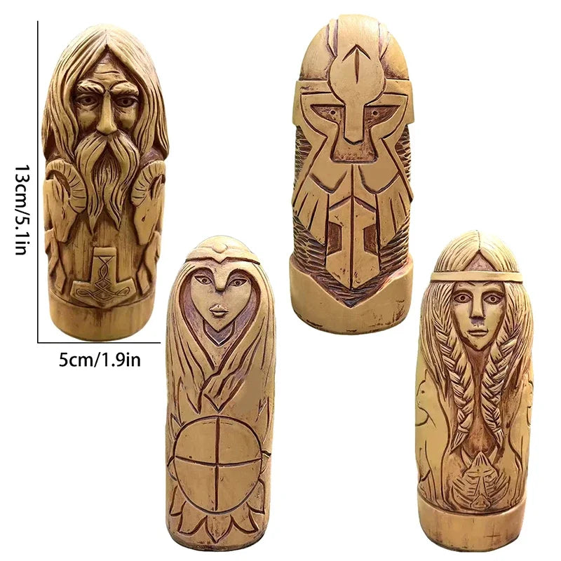 Figuras de Dioses Nórdicos — Estatuillas Vikingas para Altares y Decoración