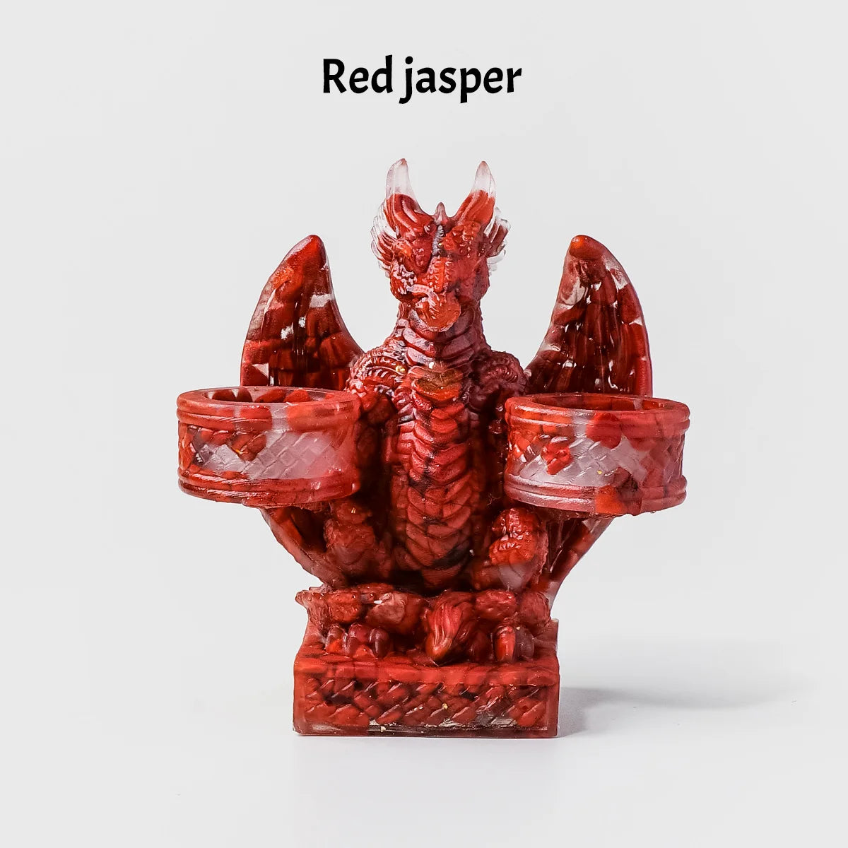 Dragón Guardián de Cristales Naturales — Figura Decorativa de Altar