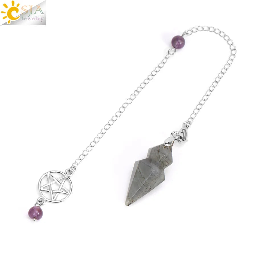 Péndulo de Piedra Natural — Radiestesia y Adivinación