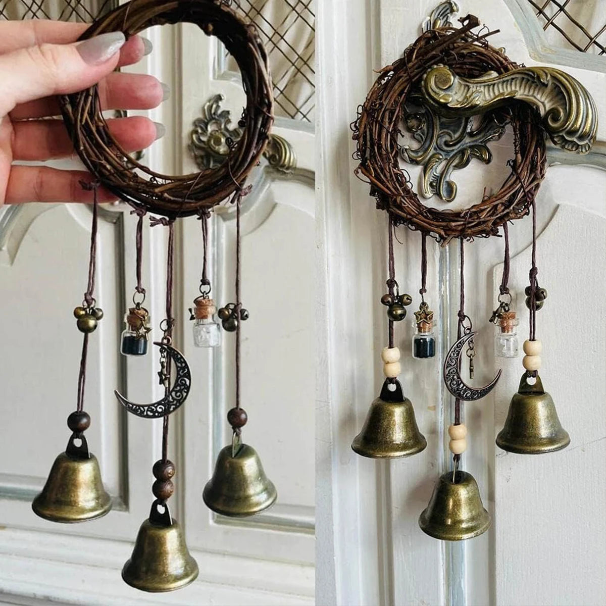 Campanas de Bruja Vintage — Protección y Armonía del Hogar