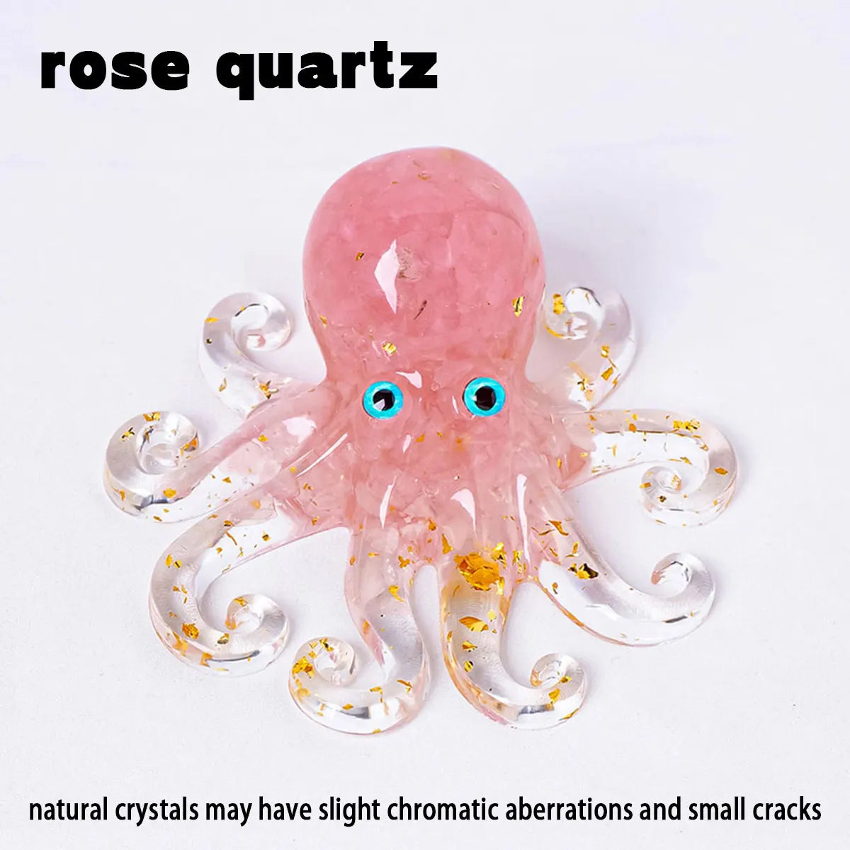 Pulpo de Cristales Naturales — Figura Decorativa Marina